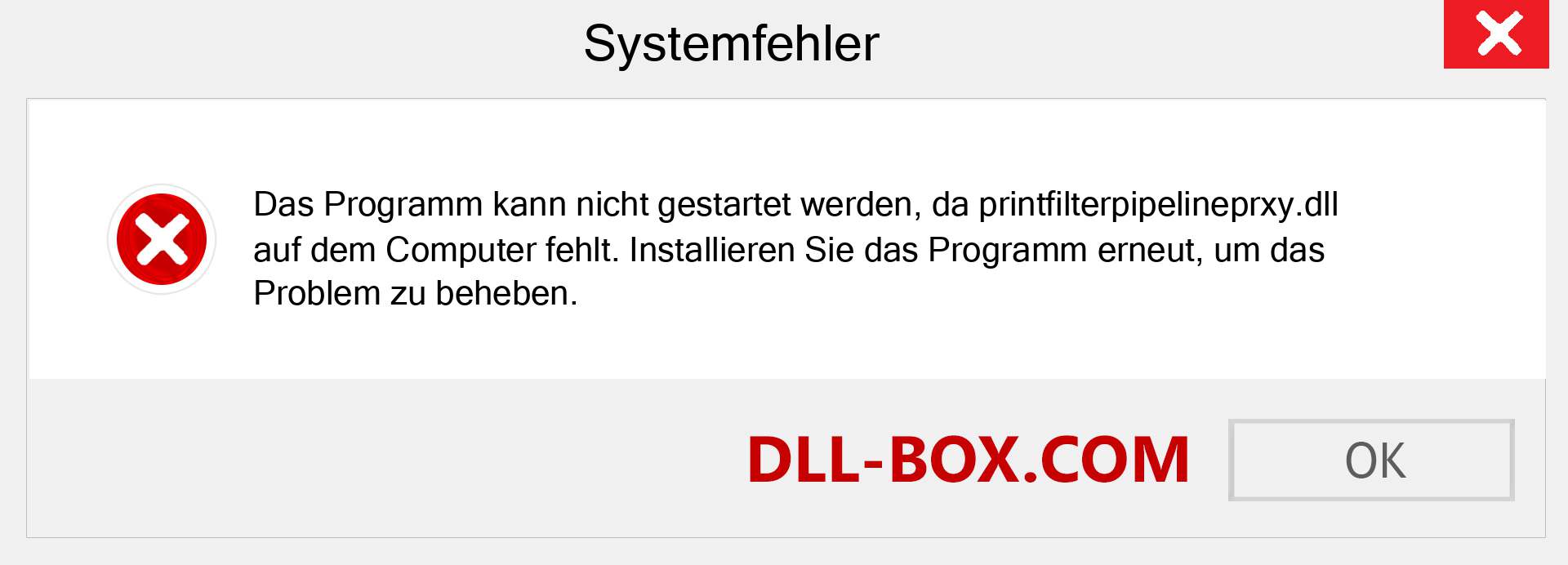 printfilterpipelineprxy.dll-Datei fehlt?. Download für Windows 7, 8, 10 - Fix printfilterpipelineprxy dll Missing Error unter Windows, Fotos, Bildern